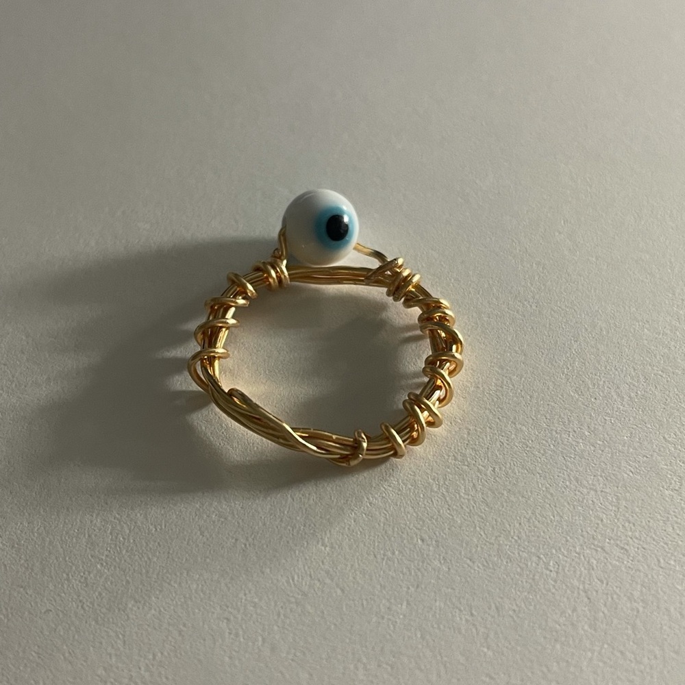 Handmade Evil Eye Ring By PR Artisan